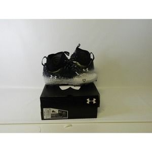 Under Armour Spotlight Lux 2.0 3025082-001 Men Black/White Football Cleat US 9.5